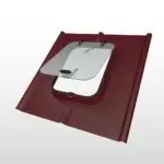 Sandviç Panel Çatı Uyumlu Çatı Çıkış Kapağı - Bordo(Ral 3004)