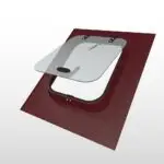 Kiremit Çatı Uyumlu Çatı Çıkış Kapağı - Bordo (Ral 3004)