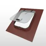 Kiremit Çatı Uyumlu Çatı Çıkış Kapağı - Kiremit Rengi(Ral 3009)