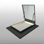 Teraslı Çatı Uyumlu Cam Kapaklı Çatı Çıkış Kapağı - Antrasit (Ral 7016)