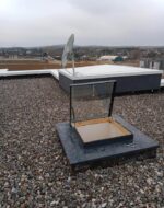 Teraslı Çatı Uyumlu Cam Kapaklı Çatı Çıkış Kapağı - Antrasit (Ral 7016) - Görsel 2