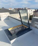 Teraslı Çatı Uyumlu Cam Kapaklı Çatı Çıkış Kapağı - Antrasit (Ral 7016) - Görsel 3